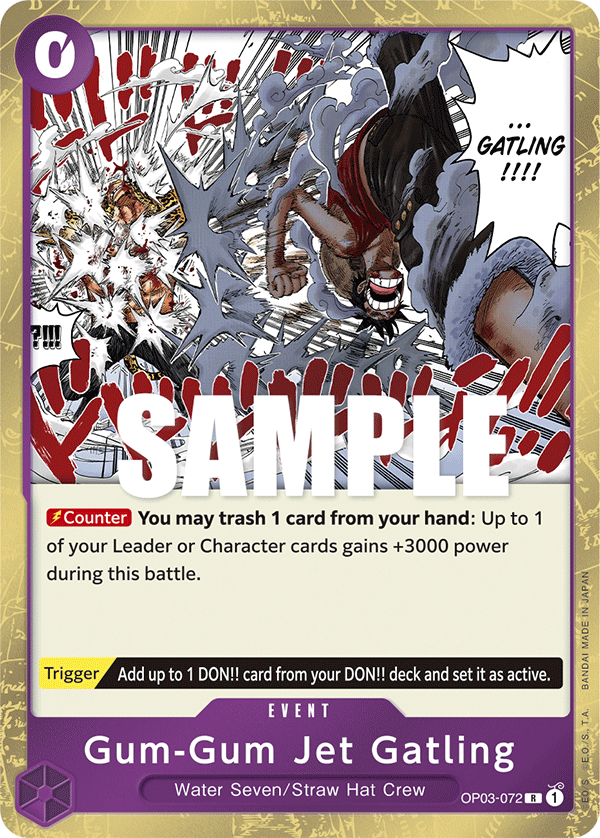 Gum-Gum Jet Gatling OP03-072 One Piece card