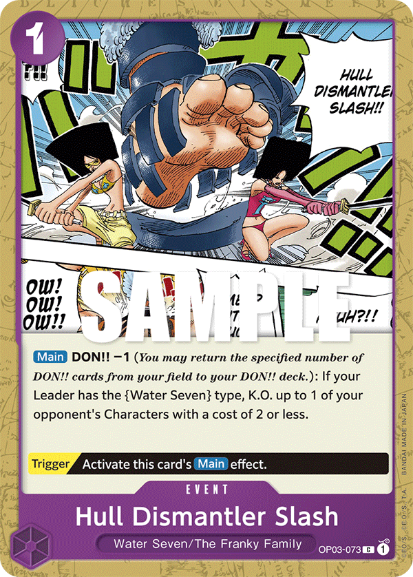 Hull Dismantler Slash OP03-073 One Piece card