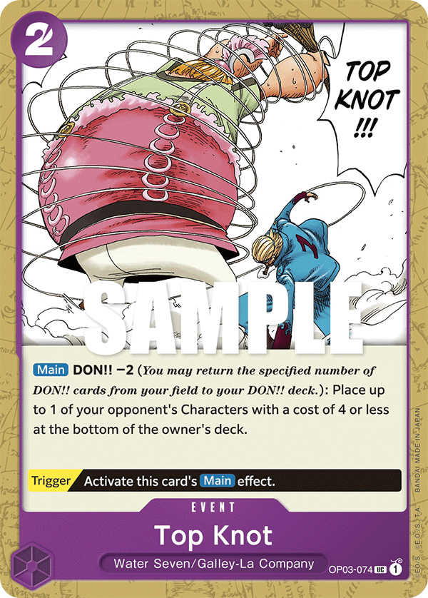 Top Knot OP03-074 One Piece card