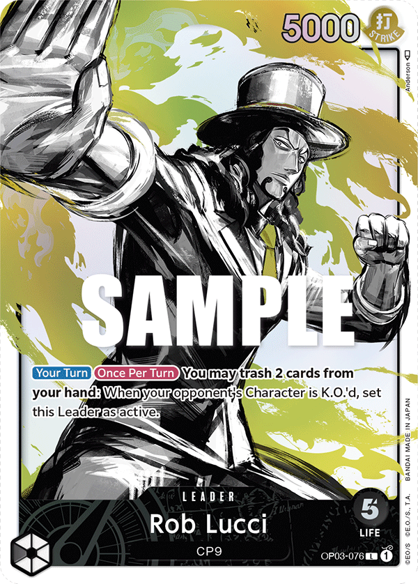 Rob Lucci (076) (Alternate Art) OP03-076 One Piece card