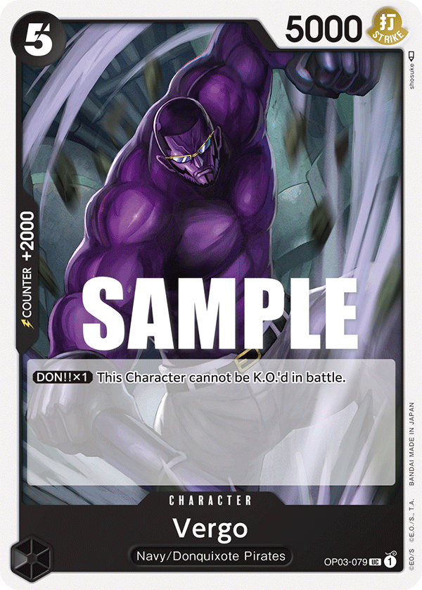 Vergo OP03-079 One Piece card