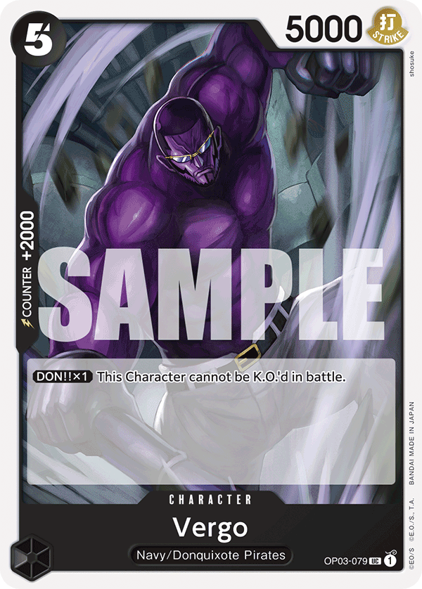 Vergo (Reprint) OP03-079 One Piece card