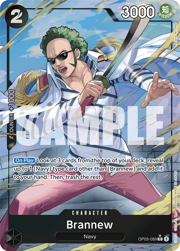 Brannew (Alternate Art) OP03-089 One Piece card