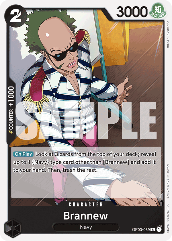 Brannew OP03-089 One Piece card