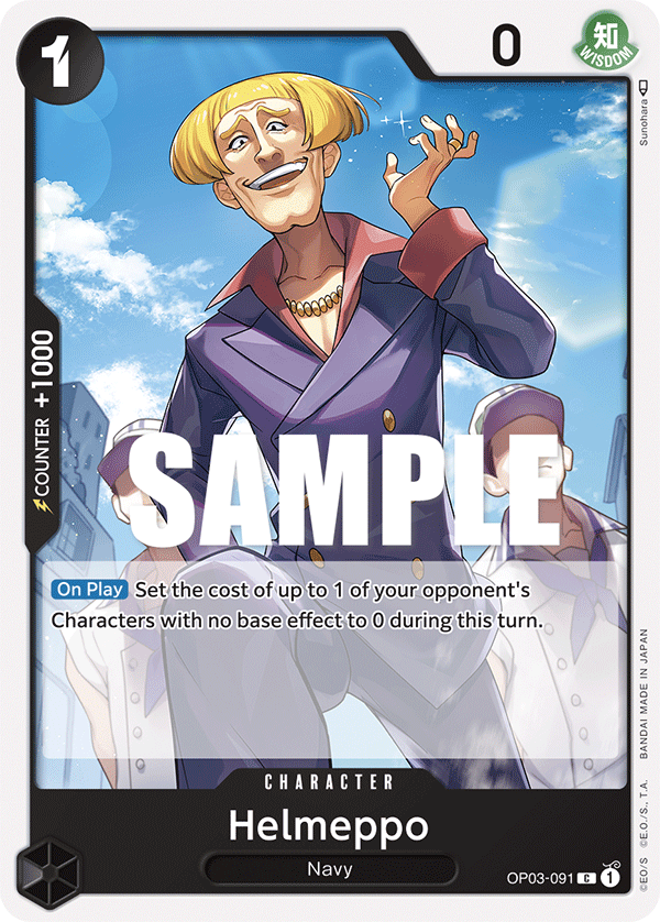 Helmeppo OP03-091 One Piece card