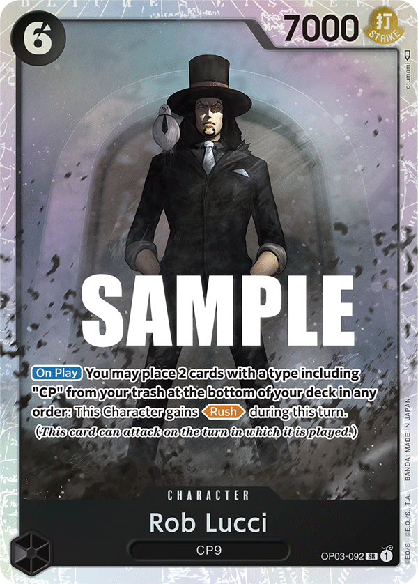 Rob Lucci (092) OP03-092 One Piece card