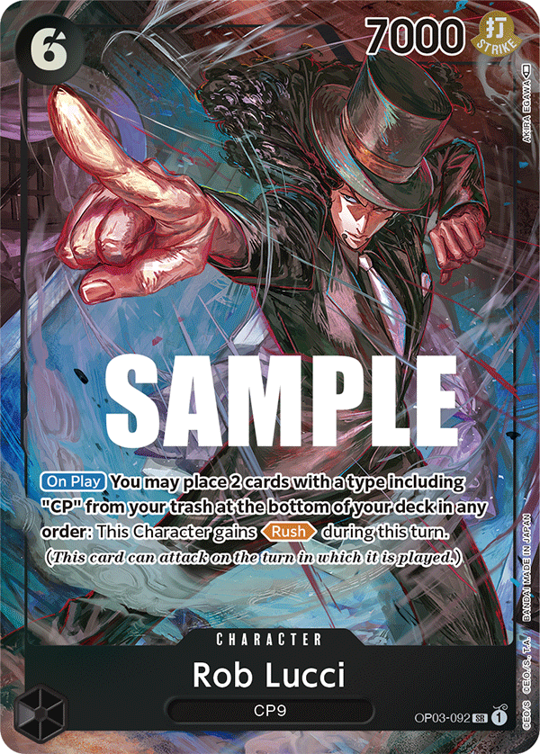 Rob Lucci (092) (Alternate Art) OP03-092 One Piece card