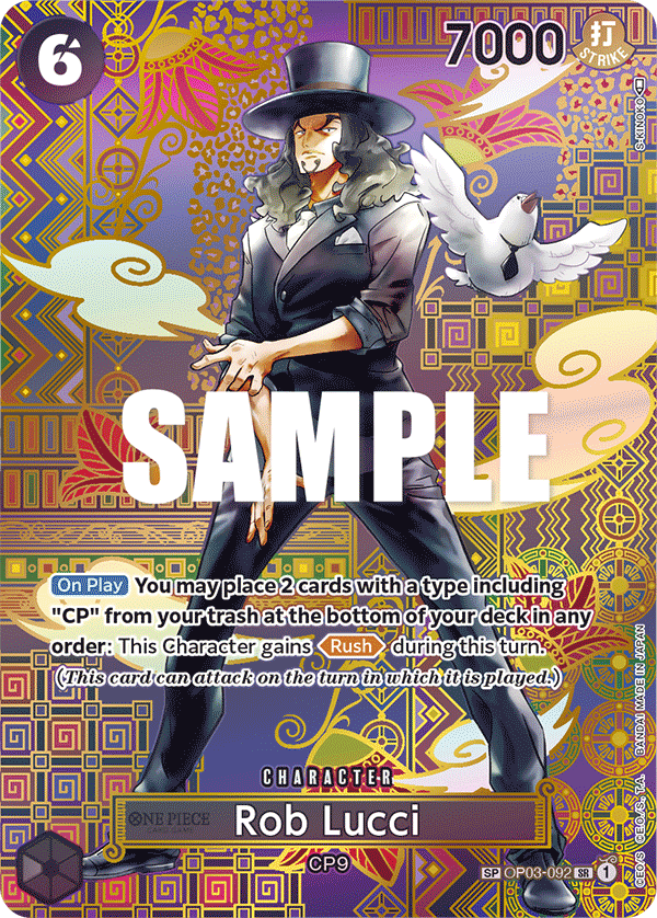 Rob Lucci (092) (SP) OP03-092 One Piece card