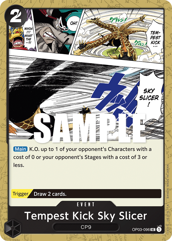 Tempest Kick Sky Slicer OP03-096 One Piece card
