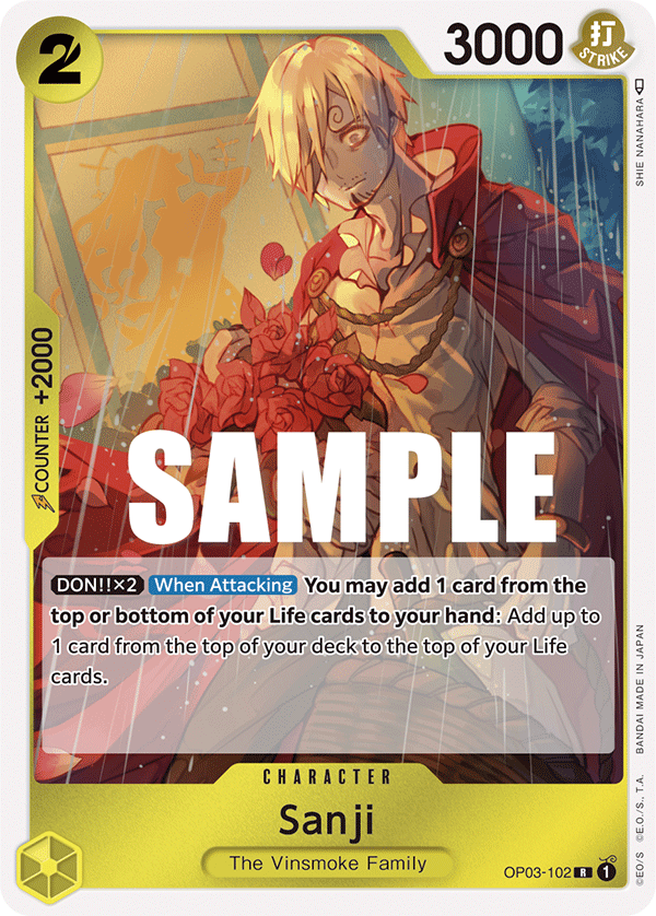 Sanji OP03-102 One Piece card