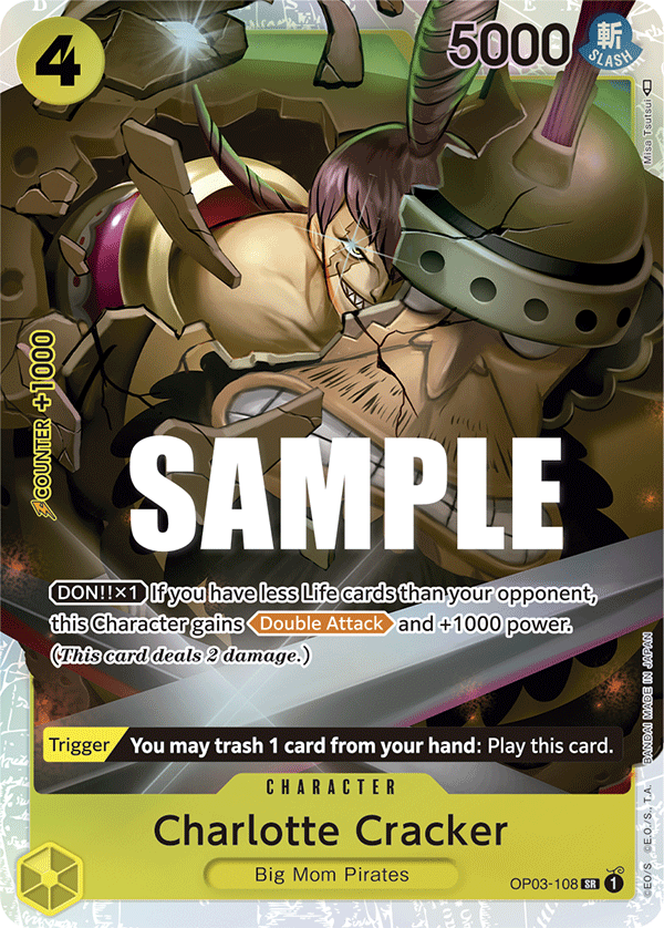 Charlotte Cracker OP03-108 One Piece card