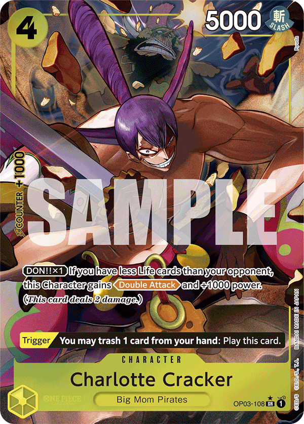 Charlotte Cracker (Alternate Art) OP03-108 One Piece card