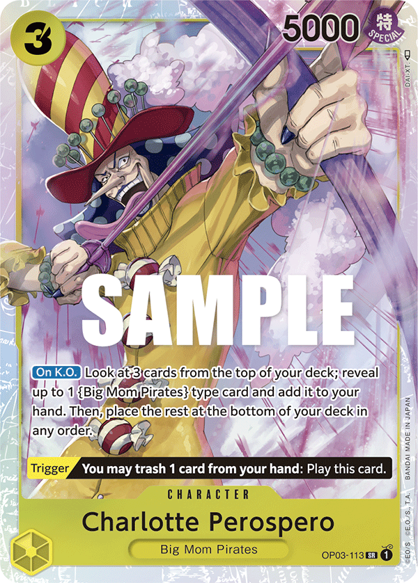Charlotte Perospero OP03-113 One Piece card