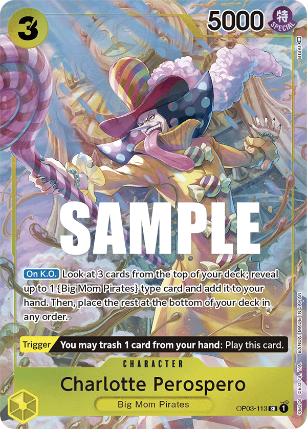 Charlotte Perospero (Alternate Art) OP03-113 One Piece card
