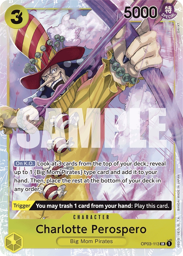 Charlotte Perospero (Reprint) OP03-113 One Piece card