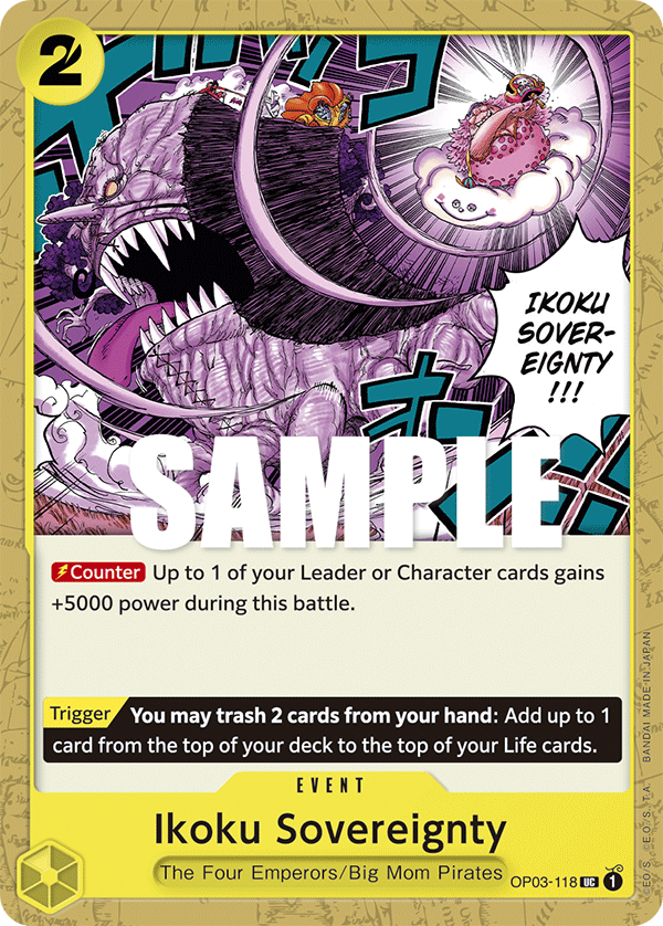 Ikoku Sovereignty OP03-118 One Piece card