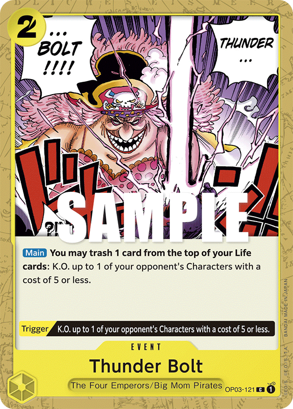 Thunder Bolt OP03-121 One Piece card