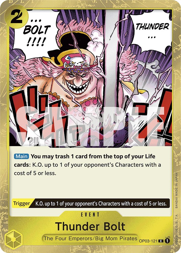 Thunder Bolt (Jolly Roger Foil) OP03-121 One Piece card