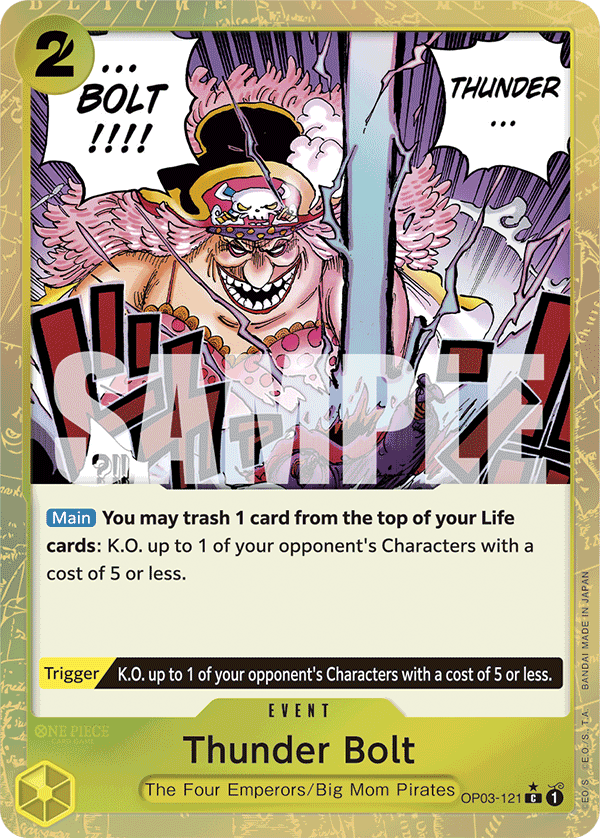 Thunder Bolt (Textured Foil) OP03-121 One Piece card