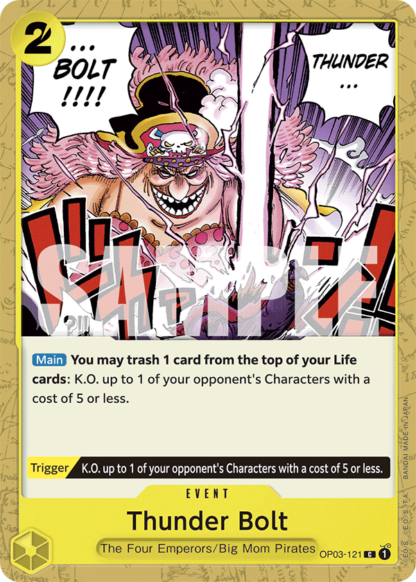 Thunder Bolt OP03-121 One Piece card