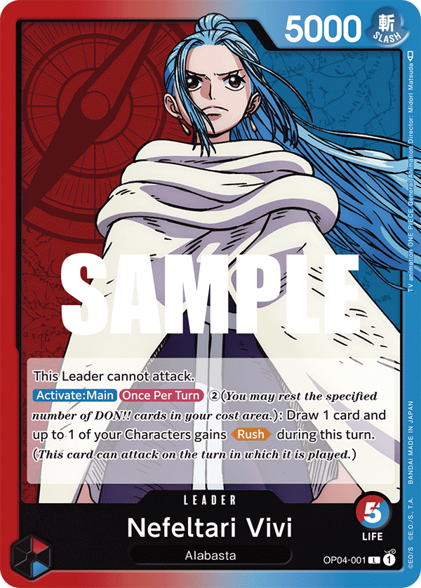 Nefeltari Vivi (001) OP04-001 One Piece card