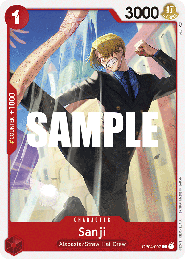 Sanji (007) OP04-007 One Piece card