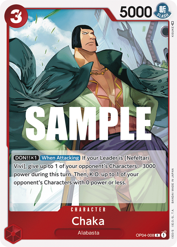 Chaka OP04-008 One Piece card
