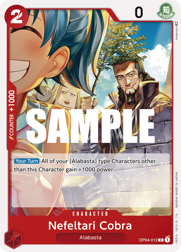 Nefeltari Cobra OP04-012 One Piece card