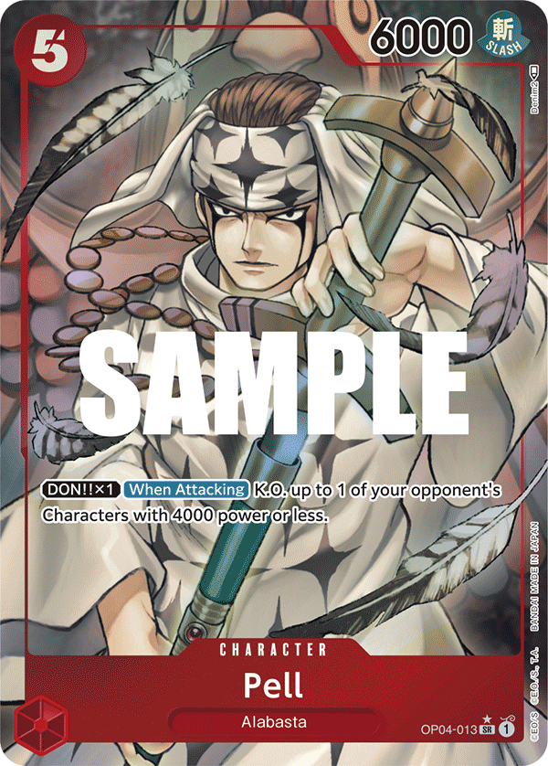 Pell (Alternate Art) OP04-013 One Piece card