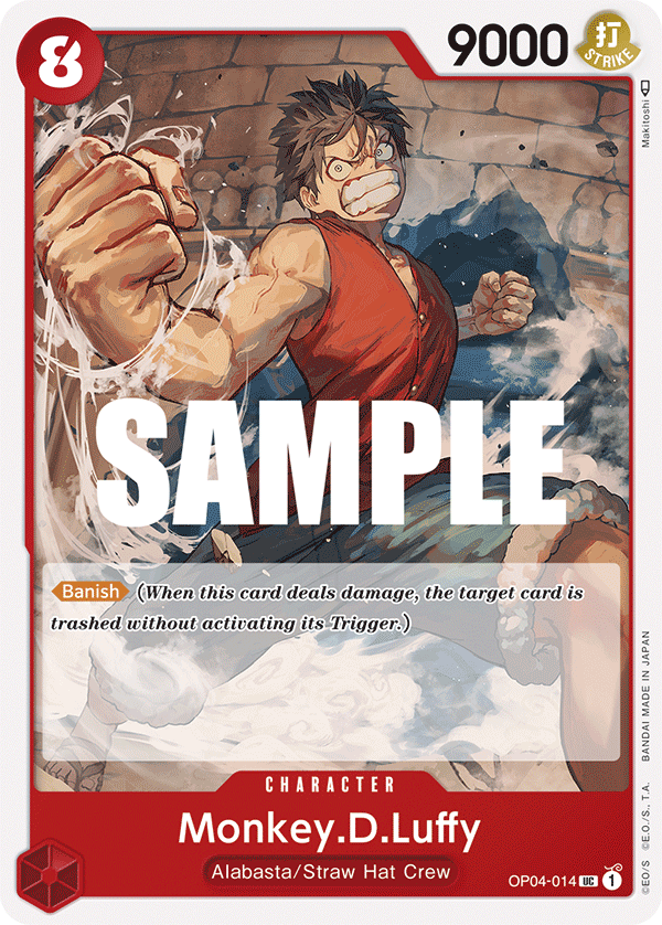 Monkey.D.Luffy (014) OP04-014 One Piece card