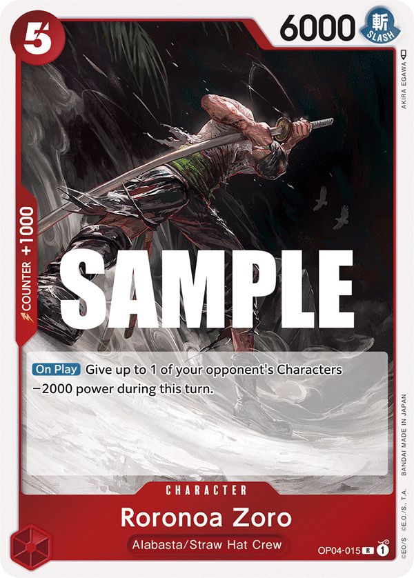 Roronoa Zoro OP04-015 One Piece card