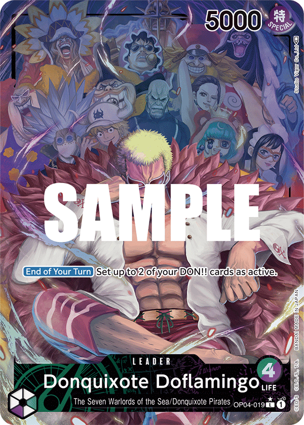 Donquixote Doflamingo (019) (Alternate Art) OP04-019 One Piece card