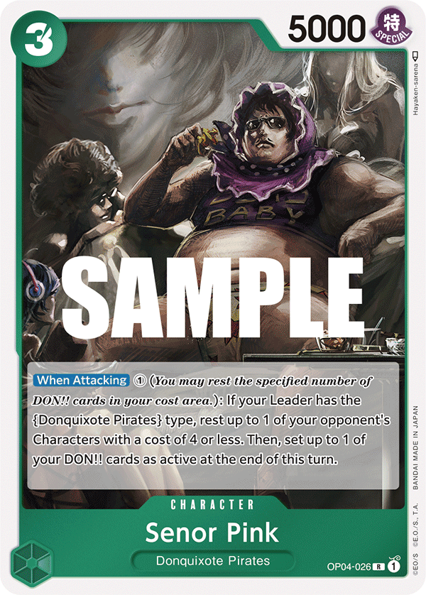 Senor Pink OP04-026 One Piece card