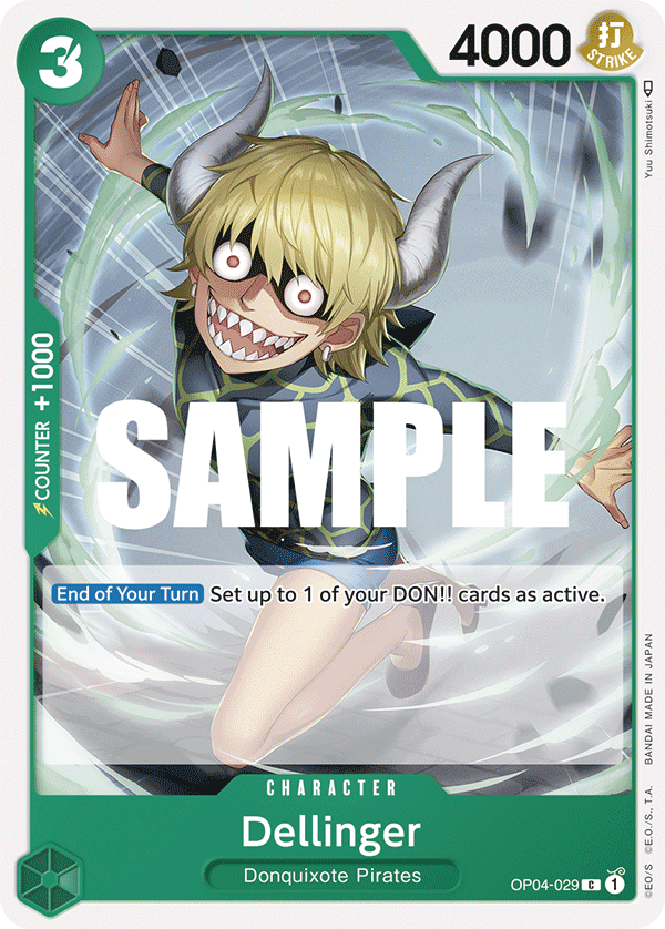 Dellinger OP04-029 One Piece card