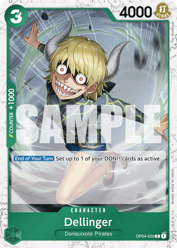 Dellinger (Jolly Roger Foil) OP04-029 One Piece card