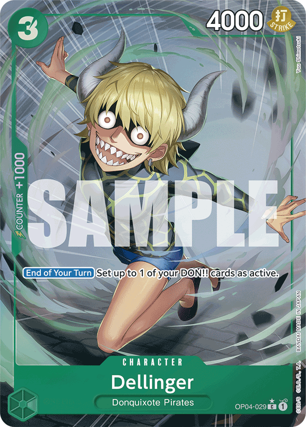 Dellinger (Full Art) OP04-029 One Piece card