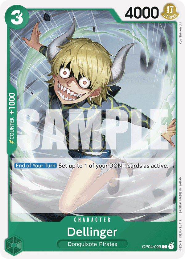 Dellinger (Reprint) OP04-029 One Piece card