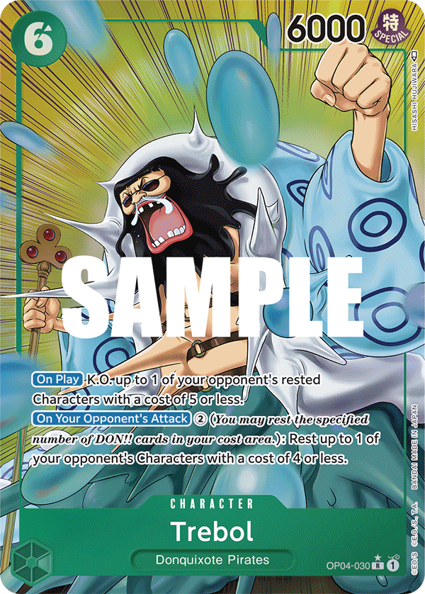 Trebol (Alternate Art) OP04-030 One Piece card