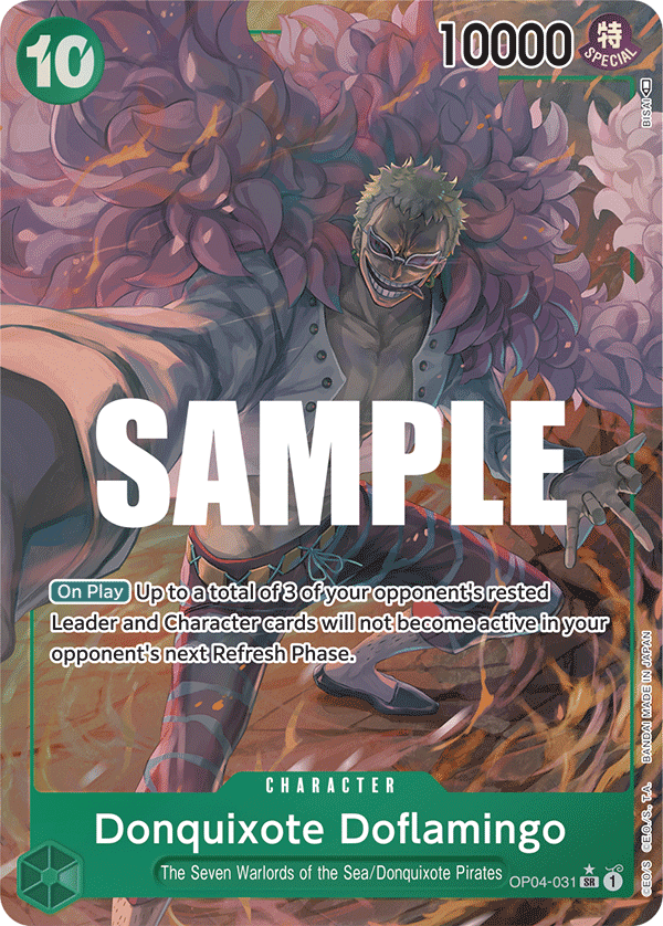 Donquixote Doflamingo (031) (Alternate Art) OP04-031 One Piece card