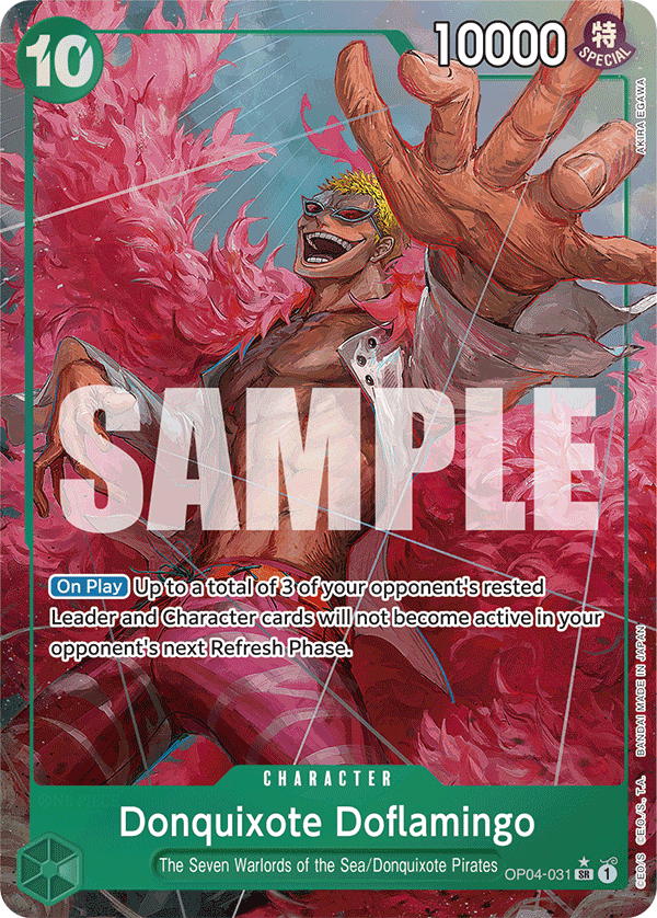 Donquixote Doflamingo (Alternate Art) OP04-031 One Piece card