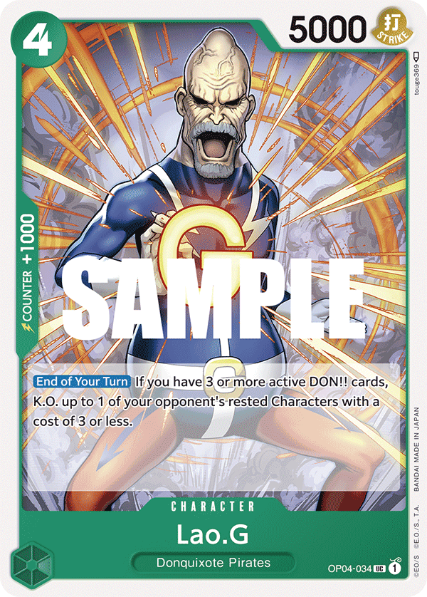 Lao.G OP04-034 One Piece card