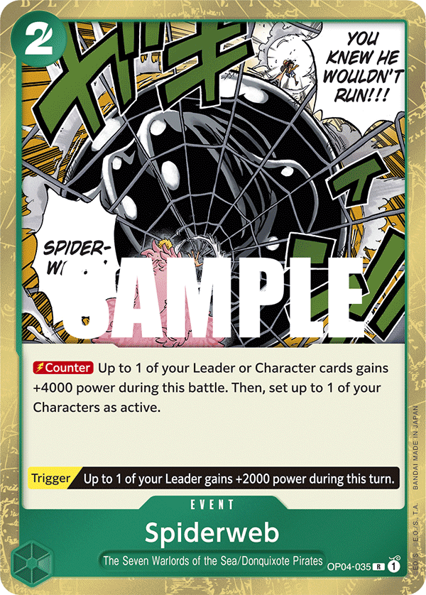 Spiderweb OP04-035 One Piece card