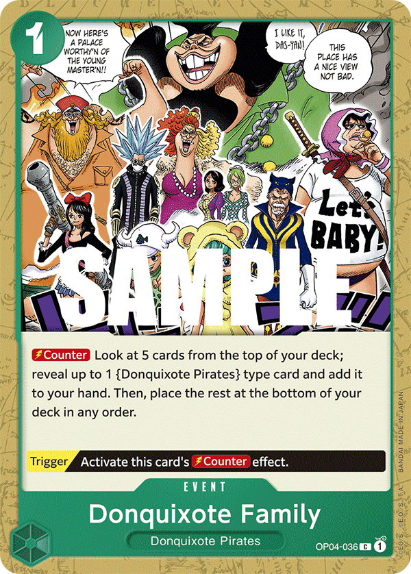 Donquixote Family OP04-036 One Piece card