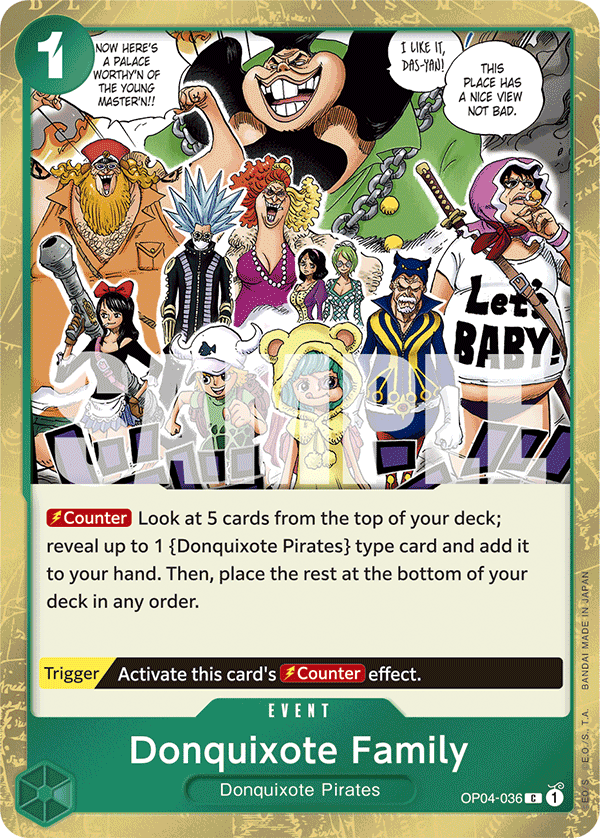 Donquixote Family (Jolly Roger Foil) OP04-036 One Piece card
