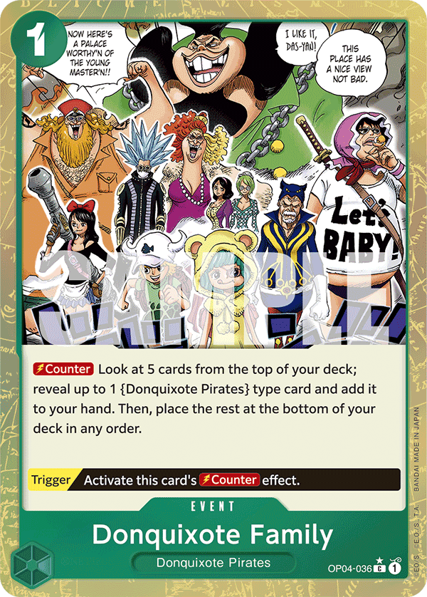 Donquixote Family (Textured Foil) OP04-036 One Piece card