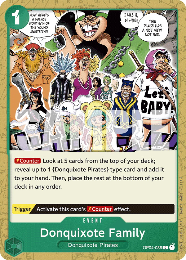 Donquixote Family OP04-036 One Piece card
