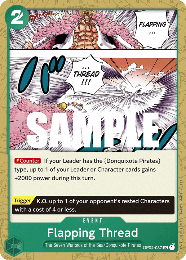Flapping Thread OP04-037 One Piece card
