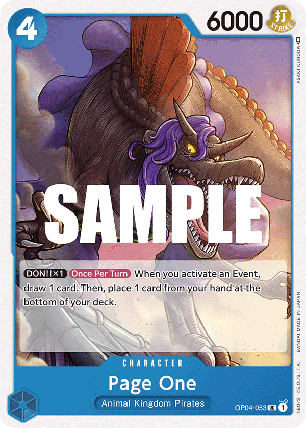Page One OP04-053 One Piece card