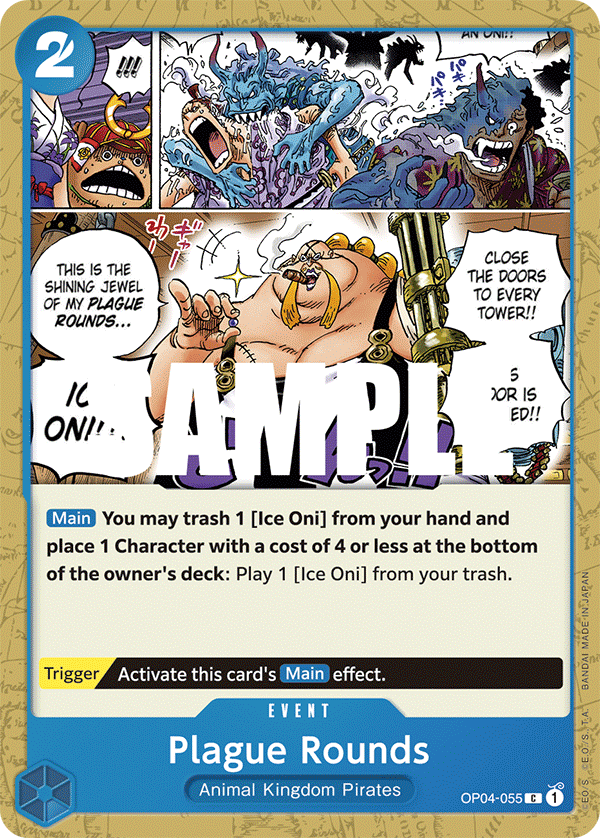 Plague Rounds OP04-055 One Piece card