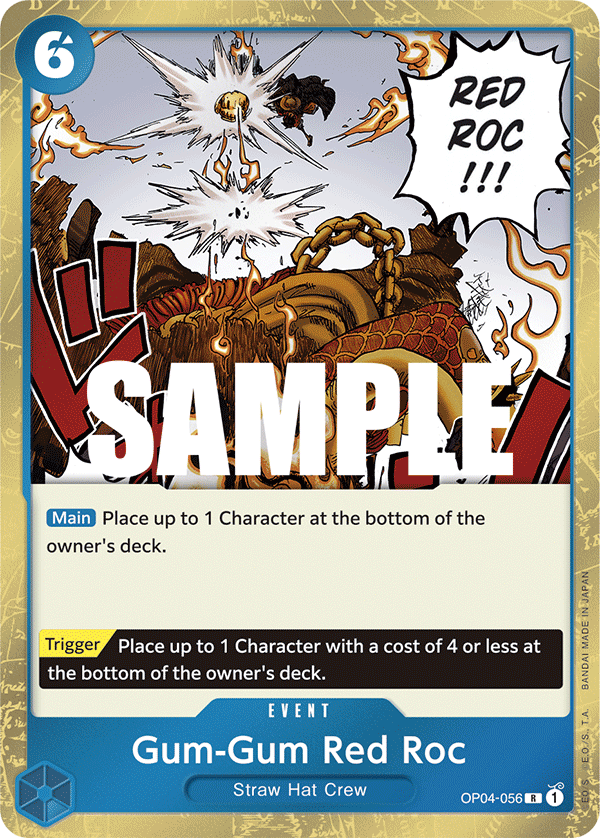 Gum-Gum Red Roc OP04-056 One Piece card